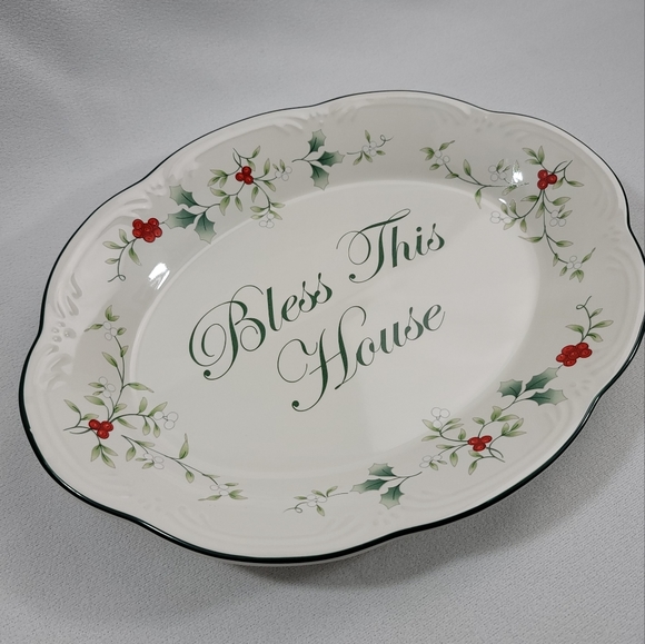 Pfaltzgraff Winterberry Bless This House Plate 5034281 - Picture 5 of 16